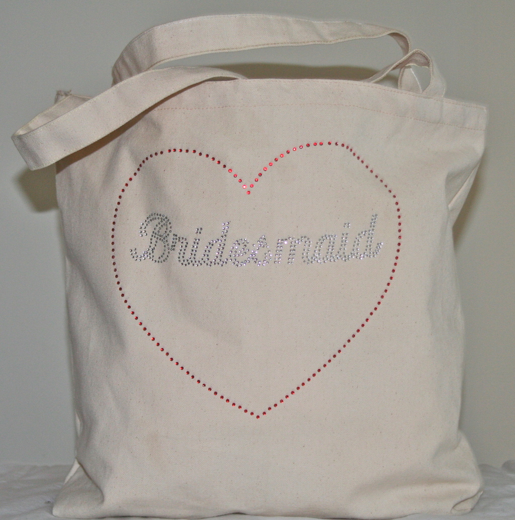 Tote Bag with Silver Bridesmaid